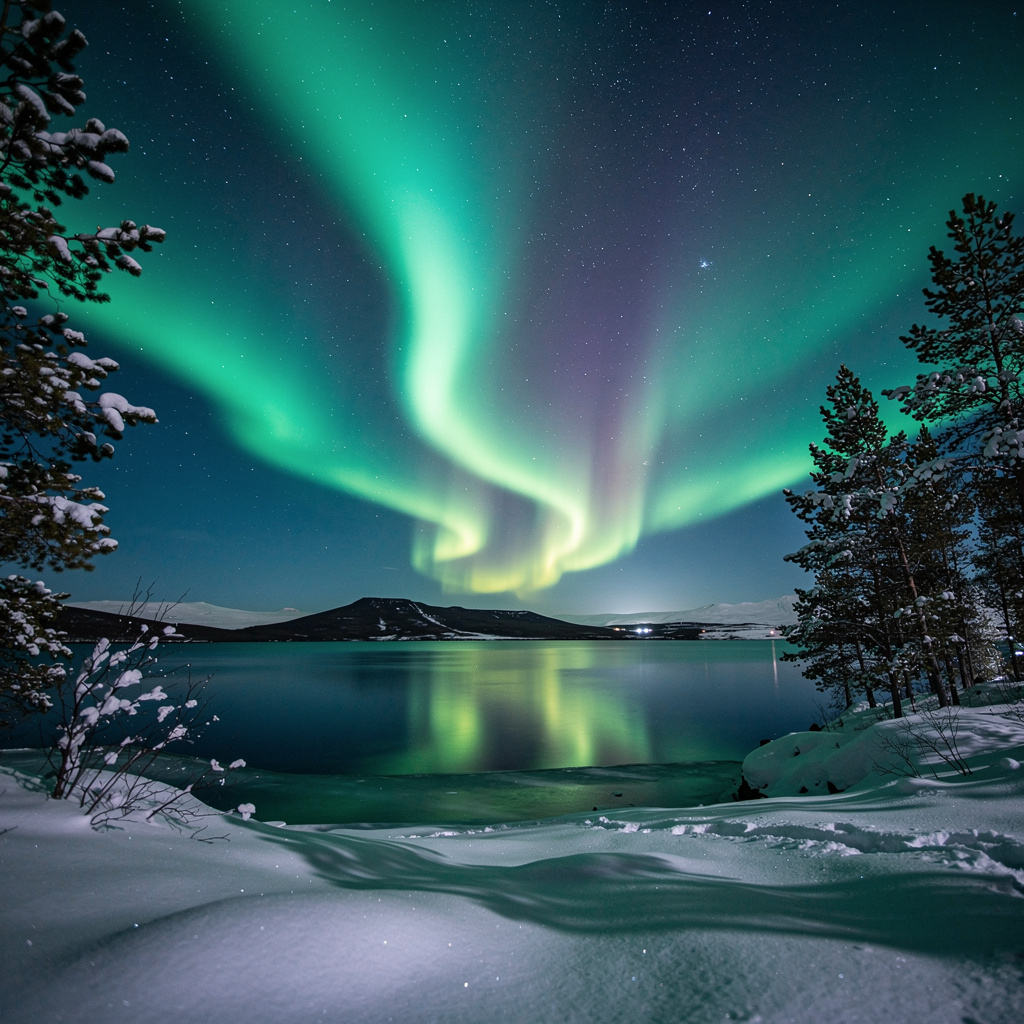 Macro photograph of a dewdrop on a spider web, rainbow light refraction, dark blurred background